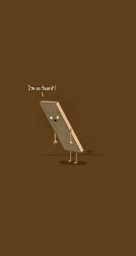Bored iPhone Wallpaper Mobile9 Cute Cartoon Funny