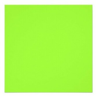 Plain Lime Green Background Square Paper Invitation Card