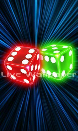 Neon Dice Live Wallpaper Screenshot