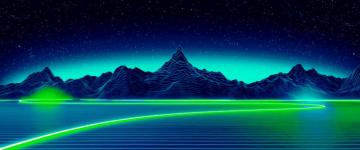 Neon Digital Wallpaper