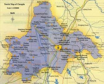 Image Chengdu China Map