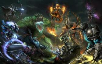 Dota Heroes Clash S02 HD Wallpaper Luna Moon