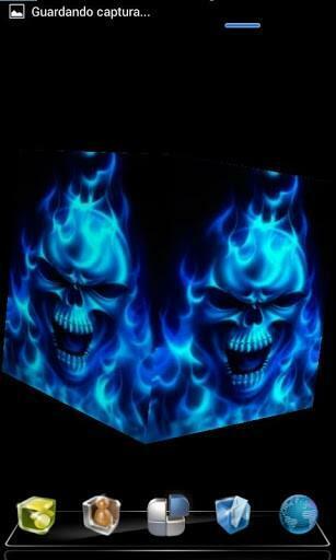 Put This Live Wallpaper 3d Of Skull Flame On Your Android Phone And