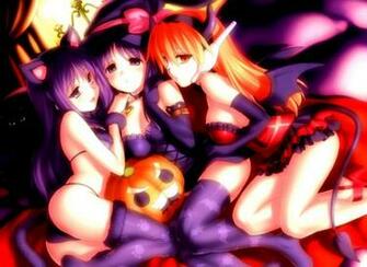 Halloween Anime Girl Beauty Wallpaper Important