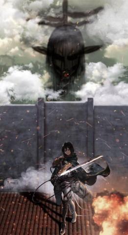 Mikasa W Founding Titan Anime Animes Wallpaper