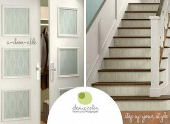 Devine Color Pre Mixed Paints And Re Positionable Wallpaper For