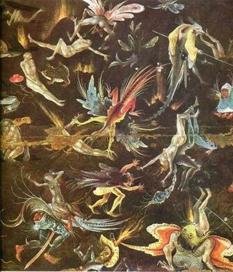 Winged Demons Hieronymus Bosch Wallpaper Image