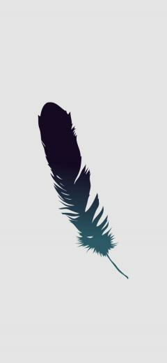 Minimalist Feather iPhone Wallpaper