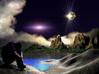 3d Alone Boy Wallpaper