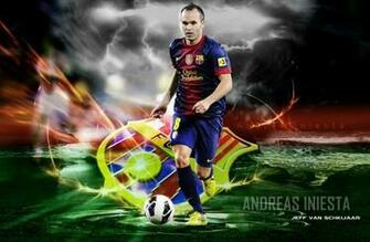 Andres Iniesta New HD Wallpaper Football Stars World