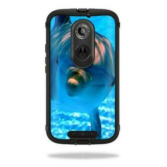 Defender Moto X 2nd Gen Case Cover Wrap Sticker Skins Dolphin