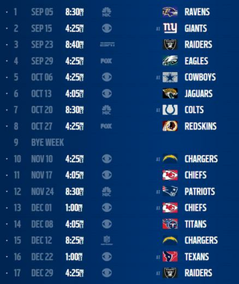 Denver Broncos Schedule