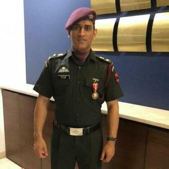 Image May Contain Person Standing Indian Army Ms Dhoni