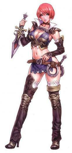 Desktop Wallpaper Anime Female Warrior Girls Set