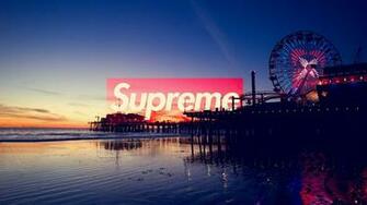 Supreme Los Angeles Laptop Wallpaper