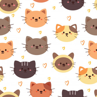 Cute Cartoon Cat Wallpaper