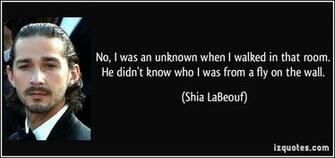 Room He Didn T Know Who I Was From A Fly On The Wall Shia Labeouf