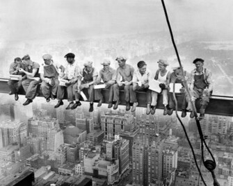 Wallpaper New York Lunch Atop A Skyscraper