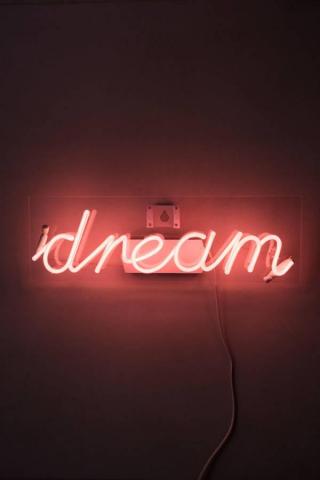 Baddie Aesthetic Dream Neon Signage Wallpaper