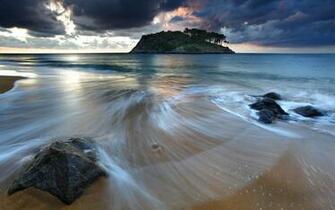 Windows Background Beach Island Timelapse Wallpaper X