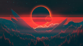 Digital Art Night Scenery Forest 4k Wallpaper