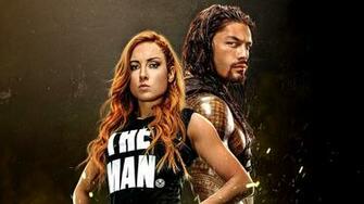 Wallpaper Of Becky Lynch Roman Reigns Wwe 2k20 Background HD Image