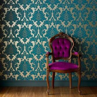 Majestic Teal Wallpaper By Graham And Brown