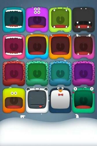 Monsters Eating My Apps Shelf Wallpaper