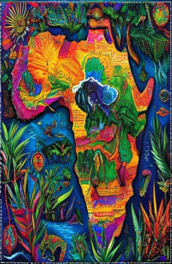 Africa Map Wallpaper