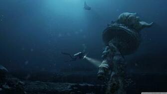 Underwater Ruins 4k HD Desktop Wallpaper For Ultra Tv