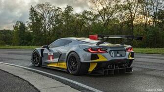 Chevrolet Corvette C8 R Rear Three Quarter HD Wallpaper