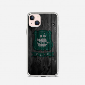 Pafc Plymouth Argyle Fc Soccer Logo Dark Wood Wallpaper iPhone