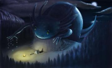 Axolotl Wallpaper Creatures Mystical