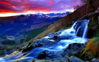 HD Mountain Stream Wallpaper