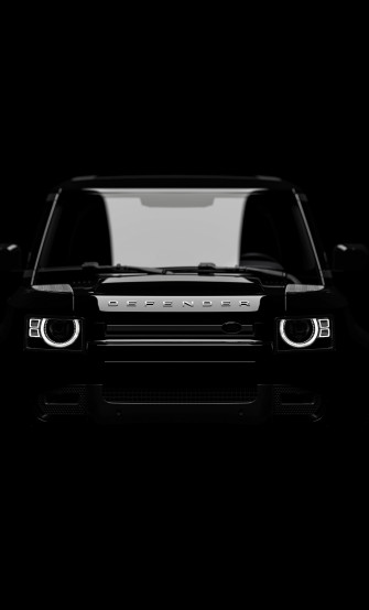 Wallpaper Dark Front Land Rover Defender