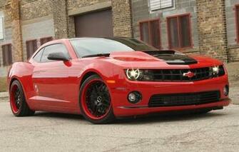 Wallpaper Chevrolet Camaro Red Tuning