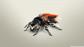 Biomechanics African Bee 4k HD Desktop Wallpaper For Dual