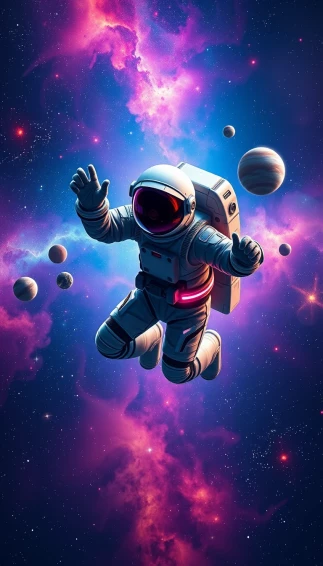 Cool Astronaut Phone Wallpaper