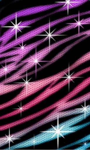 Bigger Zebra Purple Pink Sparkle Lwp For Android Screenshot