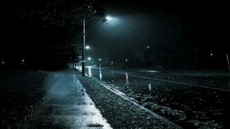 Rainy Night Desktop Pc And Mac Wallpaper