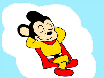 Mighty Mouse Napping At Cloud By Marcospower1996