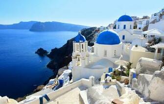 Wallpaper Sea Landscape Nature Home Santorini Greece Image
