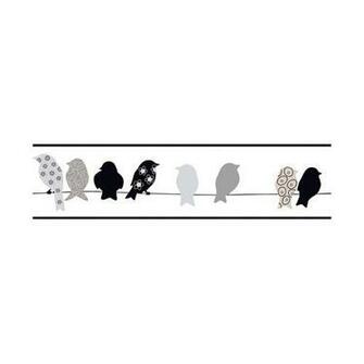 York Wallcoverings Bistro Bird On A Wire Prepasted Wallpaper