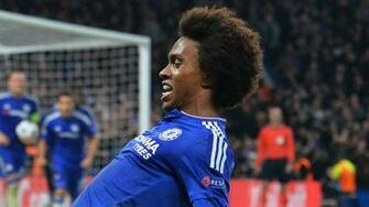 Chelsea Willian Happy After Successful Hit Wallpaper Players