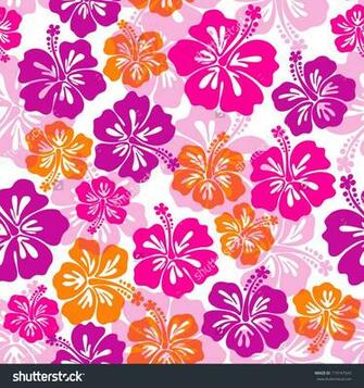 Stock Vector Seamless Pattern With Hibiscus Flower
