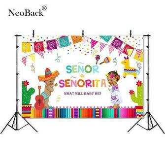 Thin Vinyl Senor Senorita Flags Mexico Cactus Flower Children