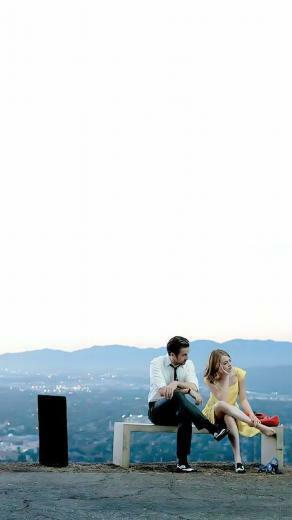 La Land Rayn Gosling And Emma Stone In Movie Wallpaper