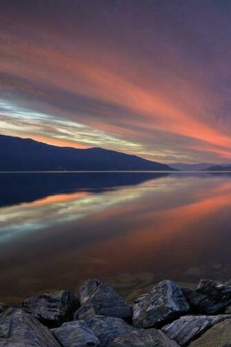 Okanagan Lake Sunset iPhone HD Wallpaper