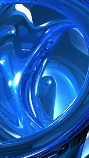 Liquid Blue Digital iPhone Background HD