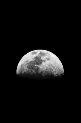 Amoled Space Wallpaper Photographing The Moon White